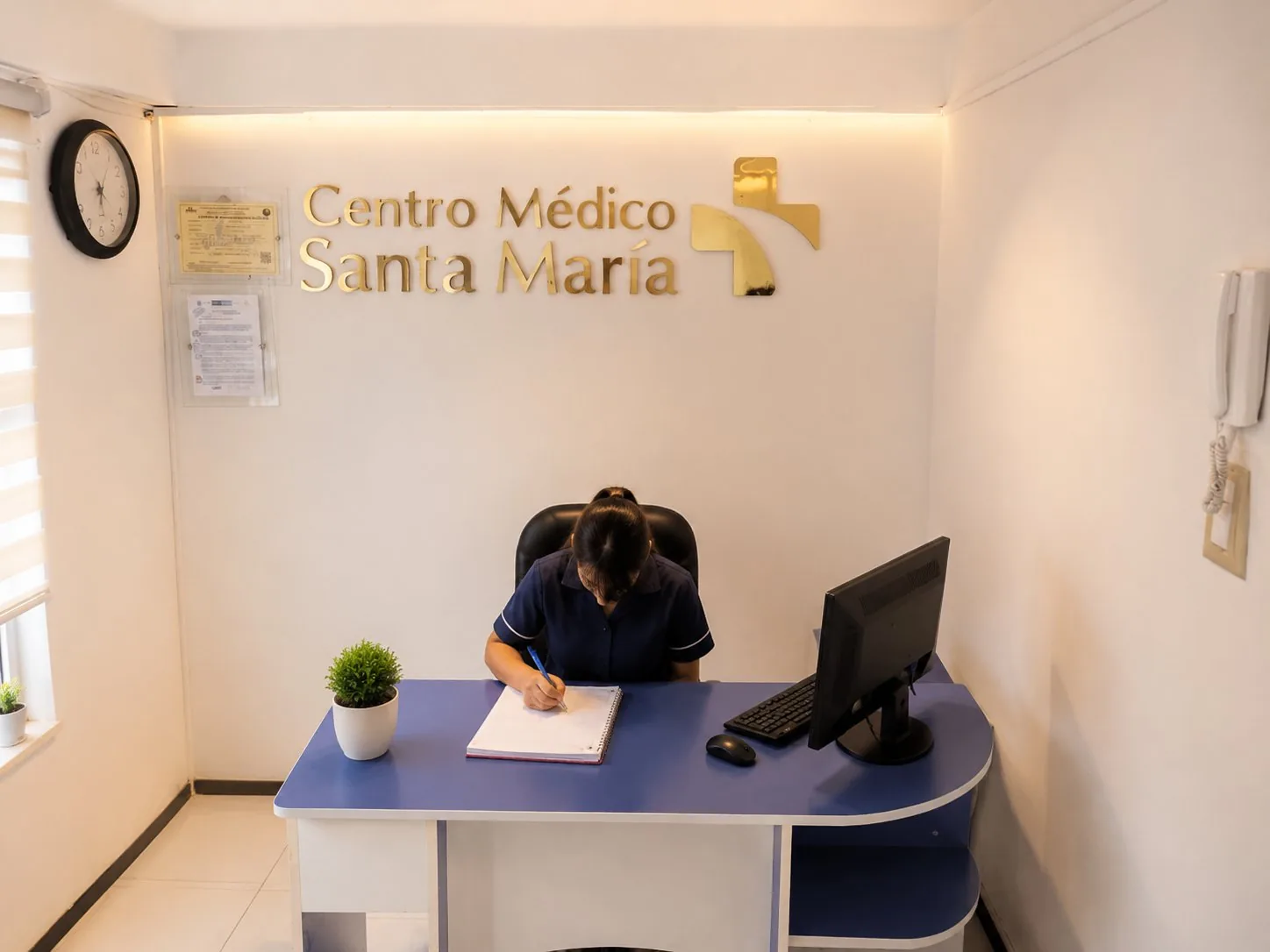 Médico explicando resultados de densitometría ósea en Santa María Cusco